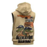 Alligator Alcatraz Prison Florida Everglades Sleeveless Zip Hoodie - Wonder Print Shop