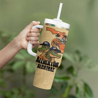 Alligator Alcatraz Prison Florida Everglades Tumbler With Handle - Wonder Print Shop