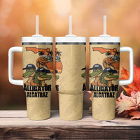 Alligator Alcatraz Prison Florida Everglades Tumbler With Handle - Wonder Print Shop