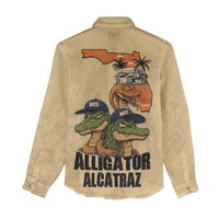 Alligator Alcatraz Prison Florida Everglades Women Casual Shirt - Wonder Print Shop