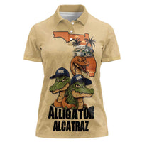 Alligator Alcatraz Prison Florida Everglades Women Polo Shirt - Wonder Print Shop