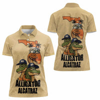 Alligator Alcatraz Prison Florida Everglades Women Polo Shirt - Wonder Print Shop
