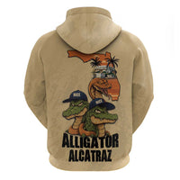 Alligator Alcatraz Prison Florida Everglades Zip Hoodie - Wonder Print Shop