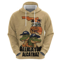 Alligator Alcatraz Prison Florida Everglades Zip Hoodie - Wonder Print Shop