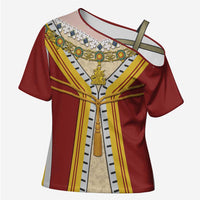 Victoria England Costume Cross Shoulder Shirt - Wonder Print Shop