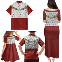 Victoria England Costume Family Matching Puletasi and Hawaiian Shirt - Wonder Print Shop