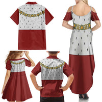 Victoria England Costume Family Matching Summer Maxi Dress and Hawaiian Shirt - Wonder Print Shop