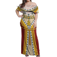 Victoria England Costume Off Shoulder Maxi Dress - Wonder Print Shop