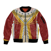 Victoria England Costume Sleeve Zip Bomber Jacket - Wonder Print Shop