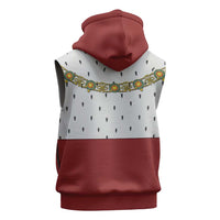 Victoria England Costume Sleeveless Zip Hoodie - Wonder Print Shop