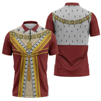 Victoria England Costume Zipper Polo Shirt - Wonder Print Shop