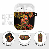 Russian Matryoshka Doll AirPods Case Khokhloma Patterns - Wonder Print Shop