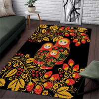 Russian Matryoshka Doll Area Rug Khokhloma Patterns - Wonder Print Shop