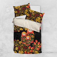 Russian Matryoshka Doll Bedding Set Khokhloma Patterns - Wonder Print Shop