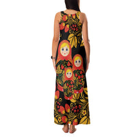 Russian Matryoshka Doll Family Matching Tank Maxi Dress and Hawaiian Shirt Khokhloma Patterns - Wonder Print Shop
