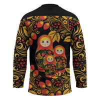 Russian Matryoshka Doll Hockey Jersey Khokhloma Patterns - Wonder Print Shop