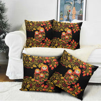 Russian Matryoshka Doll Pillow Cover Khokhloma Patterns - Wonder Print Shop