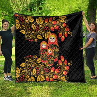Russian Matryoshka Doll Quilt Khokhloma Patterns - Wonder Print Shop