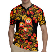 Russian Matryoshka Doll Rugby Jersey Khokhloma Patterns - Wonder Print Shop