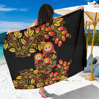 Russian Matryoshka Doll Sarong Khokhloma Patterns - Wonder Print Shop