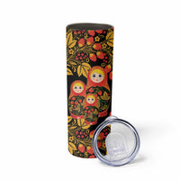 Russian Matryoshka Doll Skinny Tumbler Khokhloma Patterns - Wonder Print Shop