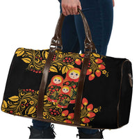 Russian Matryoshka Doll Travel Bag Khokhloma Patterns - Wonder Print Shop