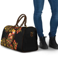 Russian Matryoshka Doll Travel Bag Khokhloma Patterns - Wonder Print Shop