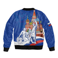 Russia National Unity Day Bomber Jacket Minin And Pozharsky Monument - Wonder Print Shop