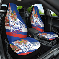 Russia National Unity Day Car Seat Cover Minin And Pozharsky Monument - Wonder Print Shop