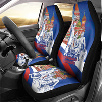 Russia National Unity Day Car Seat Cover Minin And Pozharsky Monument - Wonder Print Shop