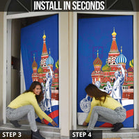 Russia National Unity Day Door Cover Minin And Pozharsky Monument - Wonder Print Shop