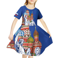 Russia National Unity Day Kid Short Sleeve Dress Minin And Pozharsky Monument - Wonder Print Shop