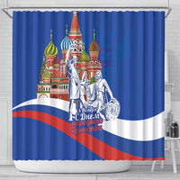 Russia National Unity Day Shower Curtain Minin And Pozharsky Monument - Wonder Print Shop