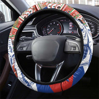 Russia National Unity Day Steering Wheel Cover Minin And Pozharsky Monument - Wonder Print Shop