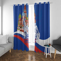 Russia National Unity Day Window Curtain Minin And Pozharsky Monument - Wonder Print Shop