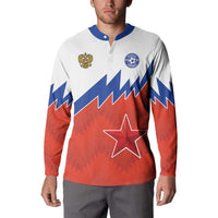 Personalized Russia Football Button Sweatshirt The National Team Go Champion - Wonder Print Shop