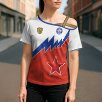 Personalized Russia Football Cross Shoulder Shirt The National Team Go Champion - Wonder Print Shop