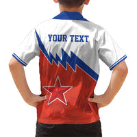 Personalized Russia Football Family Matching Short Sleeve Bodycon Dress and Hawaiian Shirt The National Team Go Champion - Wonder Print Shop