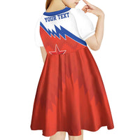 Personalized Russia Football Kid Short Sleeve Dress The National Team Go Champion - Wonder Print Shop