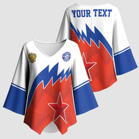 Personalized Russia Football Kimono Sleeve Blouse The National Team Go Champion - Wonder Print Shop