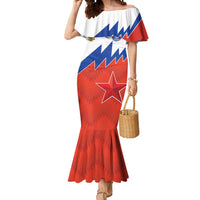 Personalized Russia Football Mermaid Dress The National Team Go Champion - Wonder Print Shop