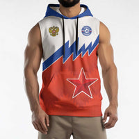 Personalized Russia Football Sleeveless Hoodie The National Team Go Champion - Wonder Print Shop