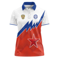 Personalized Russia Football Women Polo Shirt The National Team Go Champion - Wonder Print Shop