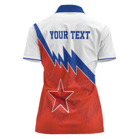 Personalized Russia Football Women Polo Shirt The National Team Go Champion - Wonder Print Shop