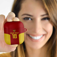 Custom Russia Football AirPods Case Nashi Parni Khokhloma Style - Red - Wonder Print Shop