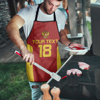 Custom Russia Football Apron Nashi Parni Khokhloma Style - Red - Wonder Print Shop