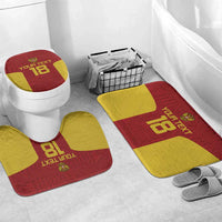 Custom Russia Football Bathroom Set Nashi Parni Khokhloma Style - Red - Wonder Print Shop