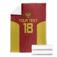 Custom Russia Football Blanket Nashi Parni Khokhloma Style - Red - Wonder Print Shop