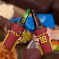 Custom Russia Football 4 in 1 Can Cooler Tumbler Nashi Parni Khokhloma Style - Red - Wonder Print Shop