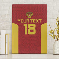 Custom Russia Football Canvas Wall Art Nashi Parni Khokhloma Style - Red - Wonder Print Shop